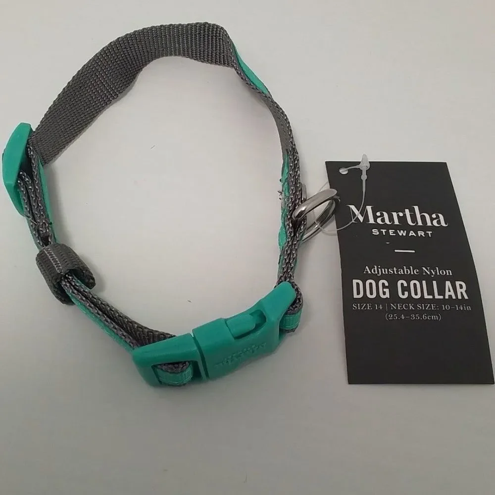 Martha Stewart Nylon Orange Dog Collar Size Small NWT